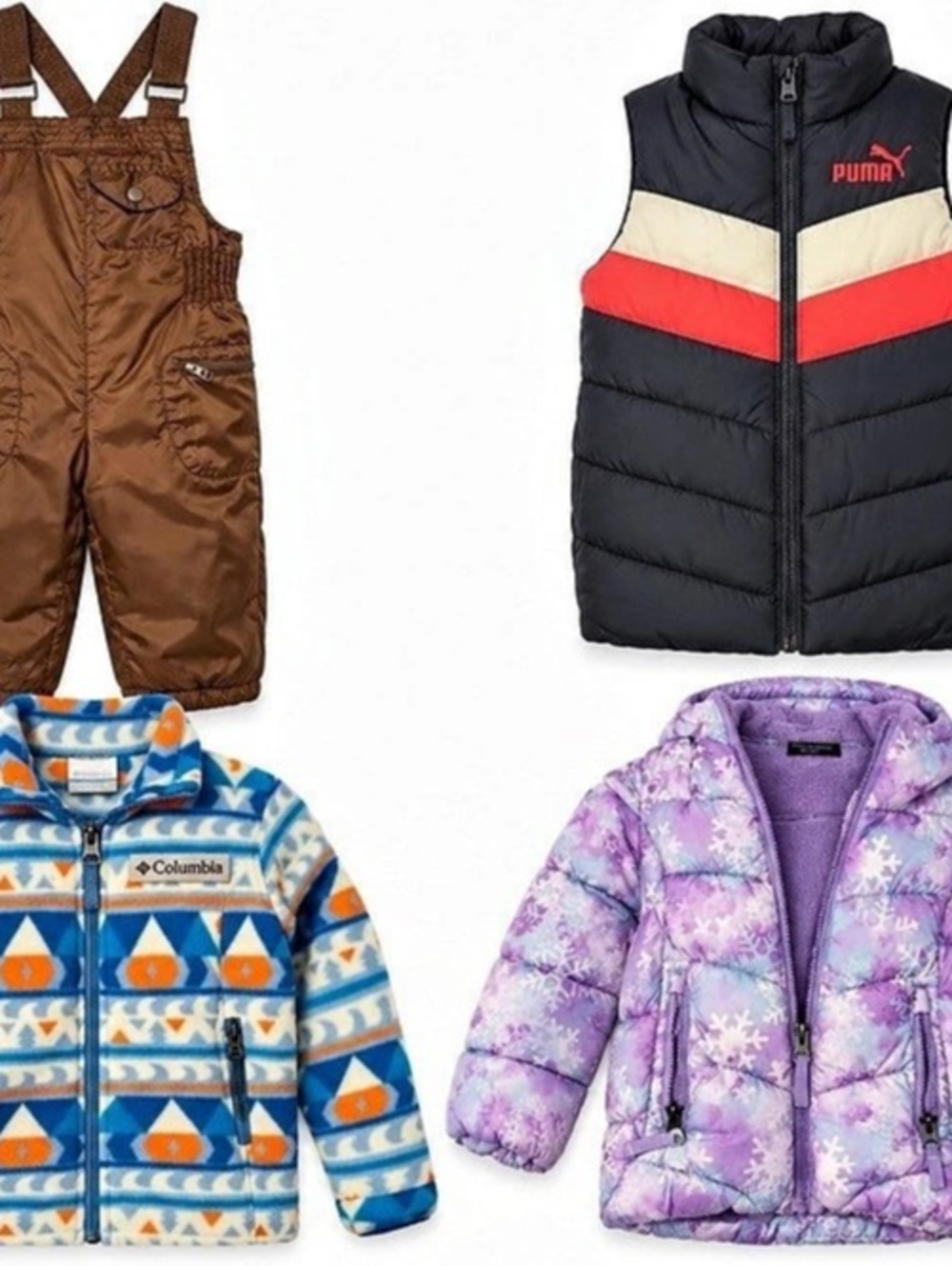 Bundle of winter clothes 5t girl good brands. Includes old navy snow pants, flee